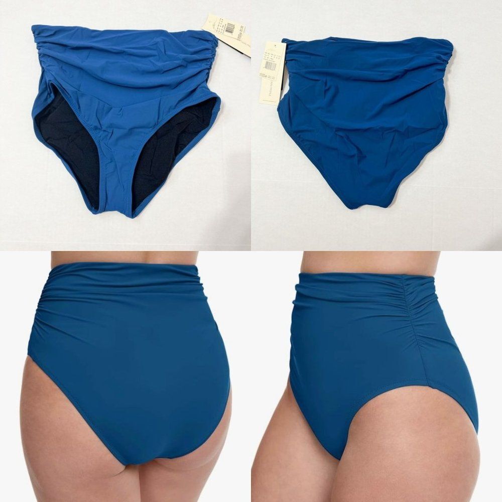 Profile By Gottex NWT Sz 16  Petrol Tutti Frutti High Waist Swim Bottom - Picture 6 of 10